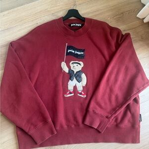 Authentic Palm Angels Teddy bear Red Sweater size large